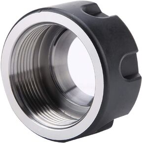 ER25 Clamping Nuts Metal Collet Nut Chuck Holder Lathe Machine Tools Dynamic Balancing Nut Extras Swapping Precision Collets M32(M32*1.5lengthen-Black)