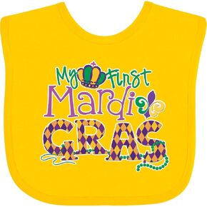 inktastic My First Mardi Gras Baby Bib