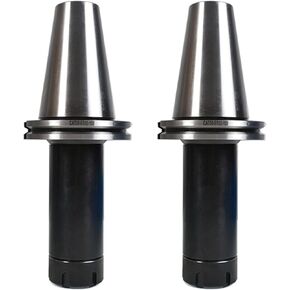 kimllier 2Pcs CAT50-ER32-150mm Collet Chuck 6-Inch Gage Length 0.0001-Inch Accuracy of CNC Tool Holder Fit for CNC Engraving Machine and Milling Lathe Tool