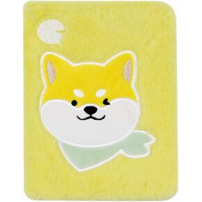 Cute Animal Pattern Notebook Fluffy Plush Colorful Notebook Journal Fuzzy Hardcover Diary for Kids Girls Women