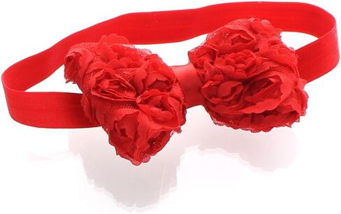My Lello Girls Fabric Rose Bow Headbands 2 Pack in Kuwait