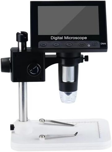 USB Battery Digital Microscope 1000X Electronic Microscopes 4.3 Inch Screen with Adjustable Stand（High Definition in Kuwait
