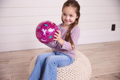 Crocodile Creek Kids Soccer Ball, Size 2 for Children 4 Years and up, Ships Inflated, for Indoor/Outdoor Active Play and Beginner Sports, 5.5 inches, Glitter Unicorn Galaxy in Kuwait