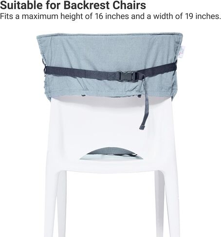 BabyToLove Pocket Seat | Portable High Chair | Lightweight On The Go and Easy to Carry | Travel Must Have | Green Tropic in Kuwait