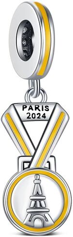 KEQ LET'S GO Travel Compass Charm Fit for Pandora Moment Bracelets 925 Sterling Silver Adventures Backpack Airplane Bead Charm Gift for Women in Kuwait