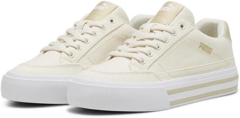 أحذية Puma Women's Court Classic Vulc ، جبال الألب ثلج من اللوز الأبيض ، 5.5 in Kuwait