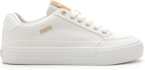 أحذية Puma Women's Court Classic Vulc ، جبال الألب ثلج من اللوز الأبيض ، 5.5 in Kuwait