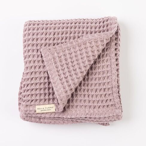 Bella Tunno Waffle Baby Blankets – Breathable, Lightweight, and Soft Boy and Baby Girl Blankets, Waffle Knit Throw Nursery Must Haves, Oeko-TEX Certified (Rain) in Saudi Arabia