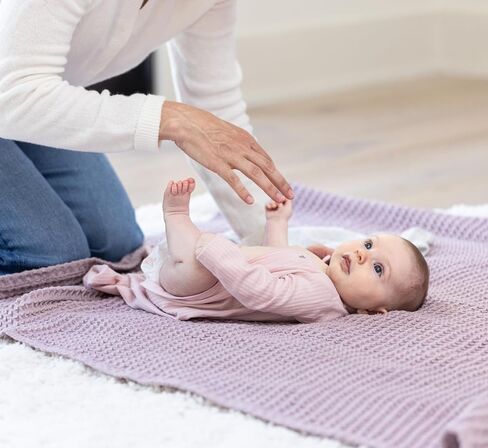 Bella Tunno Waffle Baby Blankets – Breathable, Lightweight, and Soft Boy and Baby Girl Blankets, Waffle Knit Throw Nursery Must Haves, Oeko-TEX Certified (Rain) in Saudi Arabia