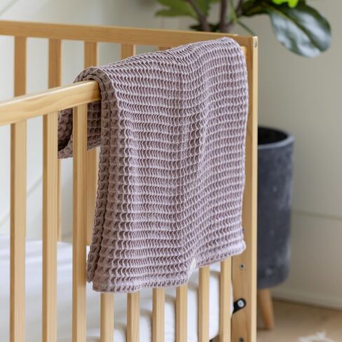 Bella Tunno Waffle Baby Blankets – Breathable, Lightweight, and Soft Boy and Baby Girl Blankets, Waffle Knit Throw Nursery Must Haves, Oeko-TEX Certified (Rain) in Saudi Arabia