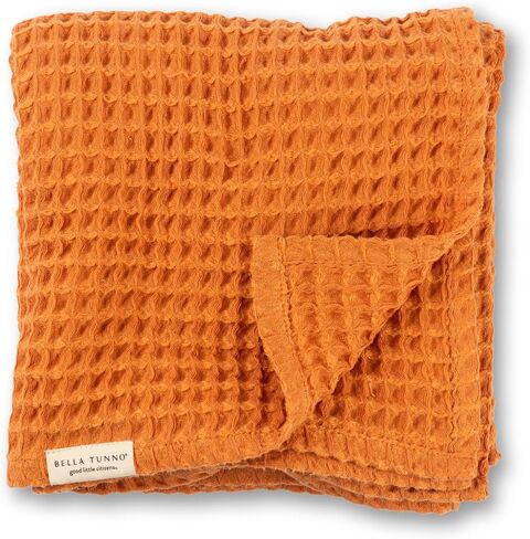 Bella Tunno Waffle Baby Blankets – Breathable, Lightweight, and Soft Boy and Baby Girl Blankets, Waffle Knit Throw Nursery Must Haves, Oeko-TEX Certified (Rain) in Saudi Arabia