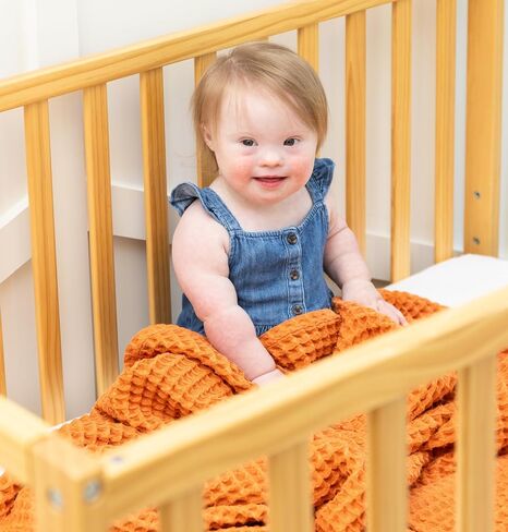 Bella Tunno Waffle Baby Blankets – Breathable, Lightweight, and Soft Boy and Baby Girl Blankets, Waffle Knit Throw Nursery Must Haves, Oeko-TEX Certified (Rain) in Saudi Arabia