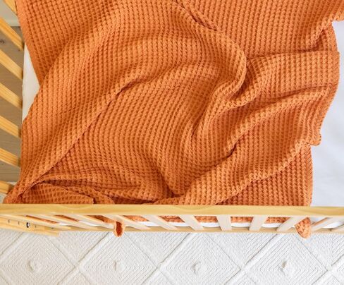 Bella Tunno Waffle Baby Blankets – Breathable, Lightweight, and Soft Boy and Baby Girl Blankets, Waffle Knit Throw Nursery Must Haves, Oeko-TEX Certified (Rain) in Saudi Arabia