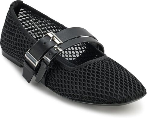 DKNY Women's Everyday Cushioned Insole Dade Mesh-Ballet Flat in Saudi Arabia