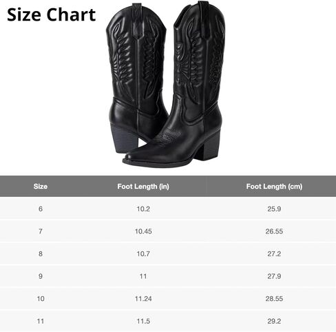 Alpine Swiss Sadie Womens Cowboy Boots Western Cowgirl Boots Mid Calf Chunky Block High Heel Booties in Saudi Arabia
