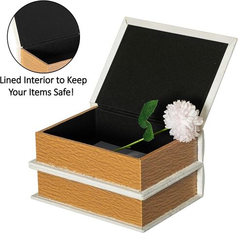 Vintiquewise Set of 4 Vintage Book Design Decorative Boxes – Wedding Card Boxes, Keepsake Boxes, Craft Storage, Jewelry Organizers, Safe Boxes, Table Decor, or Simply as Decorative Storage, Green in Kuwait