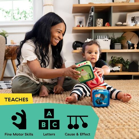 Baby Einstein Alpha Stacks Soft Blocks, Multisensory and Lightweight, Ages 3 Months and Up in Saudi Arabia