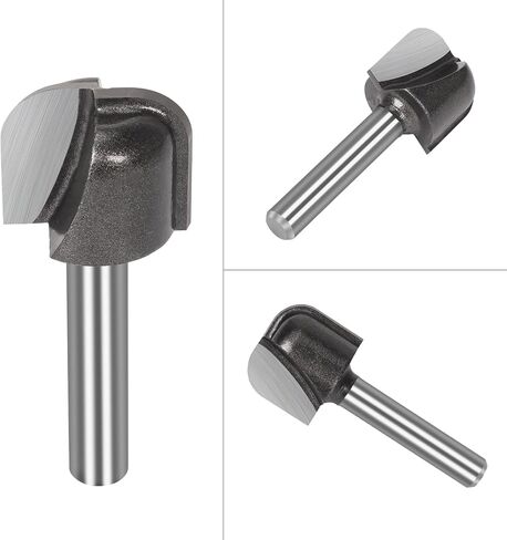 1/4 "شانك وعاء ودرج التوجه CNC بت ، قطر القطع 3/4 بوصة مع طرف كربيد لقطعة طحن آلة التوجيه الخشبية in Kuwait