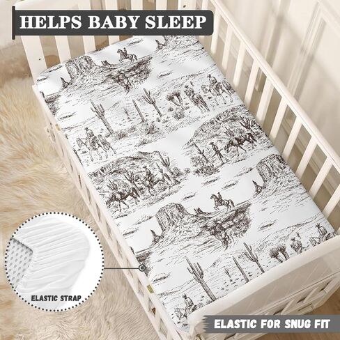 Ice Hockey Fitted Crib Sheet for Boys Girls Sports Event Hockey Player Baby Sheet for Standard Crib and Toddler Winter Sport Nursery Bed Mattress Sheets 28"x52" in Kuwait