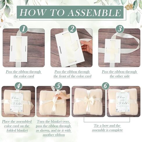 Buryeah 36 Pack Wedding Fleece Throw Blanket Bulk 50 x 60 Inch Soft Lightweight Fleece Lap Blanket with Thank You Cards and Ribbon for Wedding Sleepover Spa Slumber Favors Gifts (Light Gray) in Kuwait