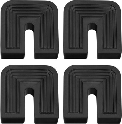 uxcell 8 Pcs 2.05x1.97x0.39 Inch Rubber Isolator Pad, U-Shaped Air Conditioner Shock Pad, Anti Vibration Pads for Air Conditioner Outdoor Condenser Unit in Saudi Arabia