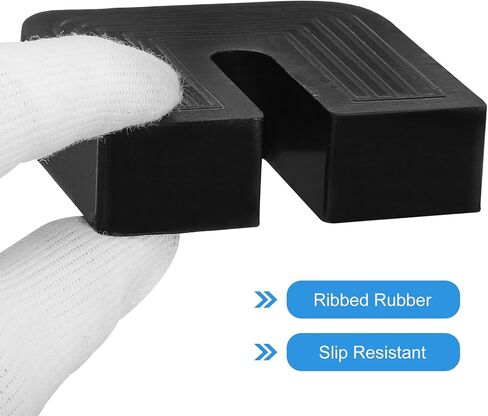 uxcell 8 Pcs 2.05x1.97x0.39 Inch Rubber Isolator Pad, U-Shaped Air Conditioner Shock Pad, Anti Vibration Pads for Air Conditioner Outdoor Condenser Unit in Saudi Arabia