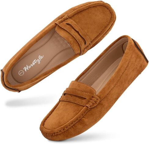 Herstyle Women's Loafers, Comfy Dressy Flats, Slip-On Penny Loafers & Moccasins with Cushioned Footbed, Lightweight Business Casual Shoes for Office, Walking & Travel (2025) in Saudi Arabia