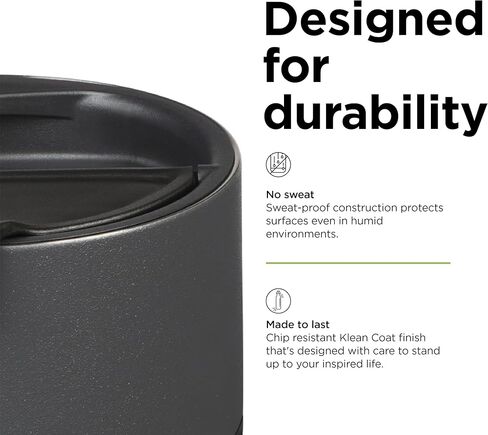 Klean Kanteen Rise 14oz Mug - Stainless Steel with Flip Lid - Stellar in Kuwait