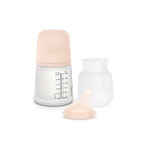 Suavinex Zero Zero Starter Set Small Anti Colic Baby Bottle, No 1 Spanish Baby Bottle Brand, Minimizes Bottle Rejection & Nipple Confusion, Medium Flow, 9 oz, Fair