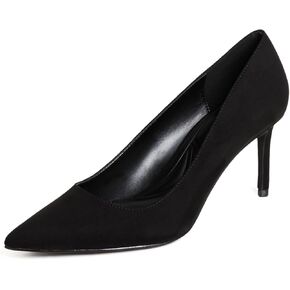 JustfaB النسائية المغلقة من إصبع القدم المدببة إصبع القدم عالية الخنجر الكعب Slip-on مضخات الفستان عاريات فستان الأزياء للنساء إلسي