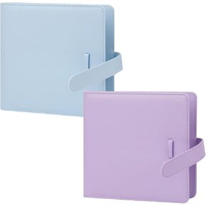 2Packs 360 Pockets Photo Album for Fujifilm Instax Mini Series and Polaroid Instant Cameras(Blue+Purple)