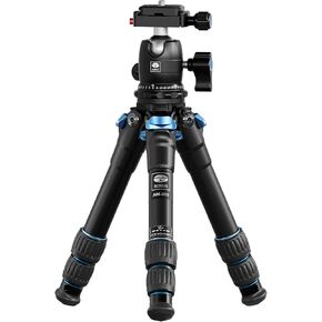 SIRUI Lightweight Mini Tripod, 1.9lbs Aluminum Desktop Table Tripod with Low-Profile Ball Head, Compact Design, 33lbs Load, 16.7" Max Height, for DSLR, Mirrorless Camera, Phone, Vlogging