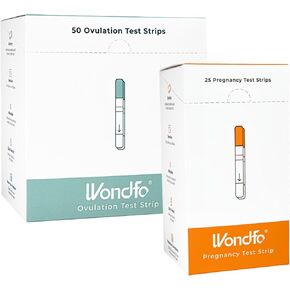 Wondfo Ovulation Test Strips [50 Pack] - Pregnancy Test Strips [25 Pack] - HCG Detection 25 MIU/ml
