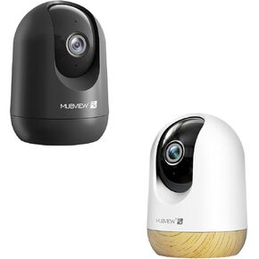 Mubview Baby Monitor مع الكاميرا والصوت ، وكاميرا الأمان الداخلية 5G/2.4G ، و Baby Monitor WiFi الذكي ، وكاميرا WiFi سلكية مثالية للكلاب/الشيخ/الطفل ،