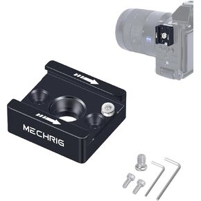 Cold Shoe Mount with 1/4 Screw for Camera Cage, Universal Aluminum Alloy Adapter for Microphone, LED Light, DSLR, Sony Canon Nikon – Anti-Slip Quick Release (62031A)