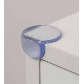 Rocky Mountain Goods Safety Clear Corners Guards - 4 Pack Corner Protector for Baby - Table, Furniture, Cabinets, Glass Top, Sharp Corners - Soft and Strong - Slide and Push On Bumpers