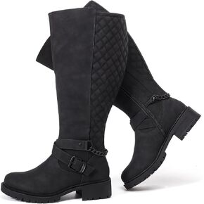 Luoika Women's Extra Wide Calf Knee High Boots, Wide Width Winter Tall Boots.
