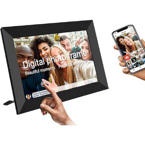 10.1 Inch WiFi Digital Picture Frame/1280x800 HD IPS Touch Screen/Electronic Photo Frames 32GB Storage/Auto-Rotate, Instantly Share Photos/Videos from Anywhere