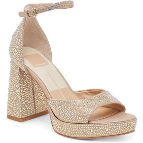 DOLCE VITA Women's Pandro Crystal Heeled Sandal