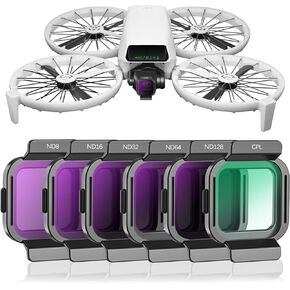 FPVTOSKY ND FILTER LET لملحقات DJI Flip ، مرشحات الكثافة المحايدة ذات الزجاج الضوئي HD HD