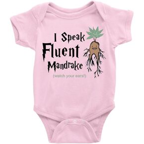 GKrepps I Speak Fluent Mandrake Watch Your Ears! Baby Clothes Newborn Organic Bodysuits Romper