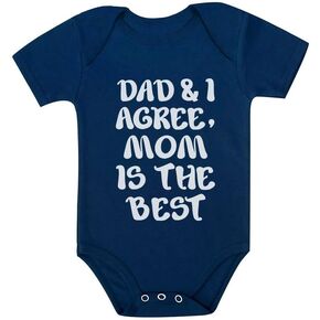 Tstars Mom Is the Best Mother's Day Infant Bodysuit Gift for New from Baby Boy or Girl Newborn Outfit