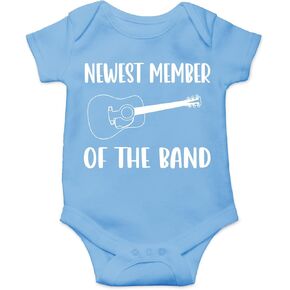 Belle Homie Newest Member Of The Band - My First Rock Outfit - Funny Romper, One-Piece Baby Bodysuit