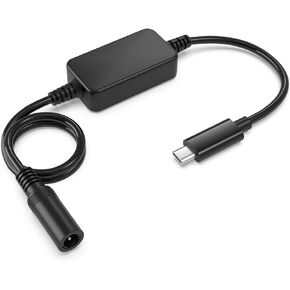12V Heated Jacket Battery Step-Up Adapter Charger Cable - Type C to DC 5.5mm, Compatible with Milwaukee, M12, Makita, Snap-on, Metabo, Craftsman, AEG, & Dewalt (Only for 12V)