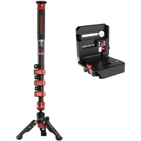 IFOOTAGE Cobra 2 Monopod C150 Ⅱ 150cm 59’’,Max.Load 10KG,with HV-01 QR Plate Camera Bracket Horizontal and Vertical Plate