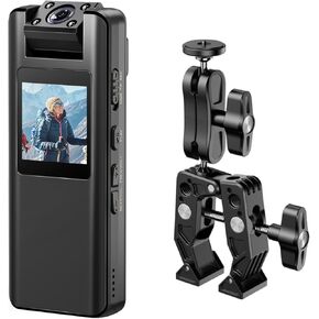 BOBLOV Bundle Deal, 128GB A22 Body Camera and Claw Clip