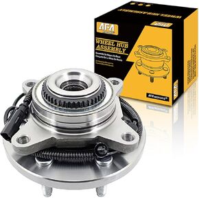 515096 Front Wheel Bearing Hub Assembly 4WD Replacement for GMC Sierra Yukon 1500, Chevrolet Avalanche Silverado Suburban 1500 Tahoe, Cadillac Escalade Hub Bearing Assembly w/ABS 6 Lug