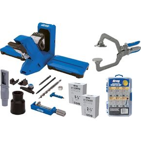 KPHJ720PRO with Screw Starter Kit and Clamp (KPHJ720PRO + SK04 + KHC3) - Pocket-Hole Jig 720PRO with 3" Automaxx Clamp & Screws