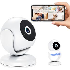 Hidden Camera Spy Camera- HD 1080P WiFi Mini Nanny Cam Indoor Home Security with Night Vision AI Motion Detection