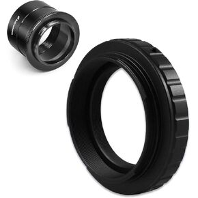 Astromania 2" T-2 Focal Camera Adapter Ⅱ for SLR Cameras - Bundle with - Metal T-Ring Adapter for Canon EOS DSLR/SLR